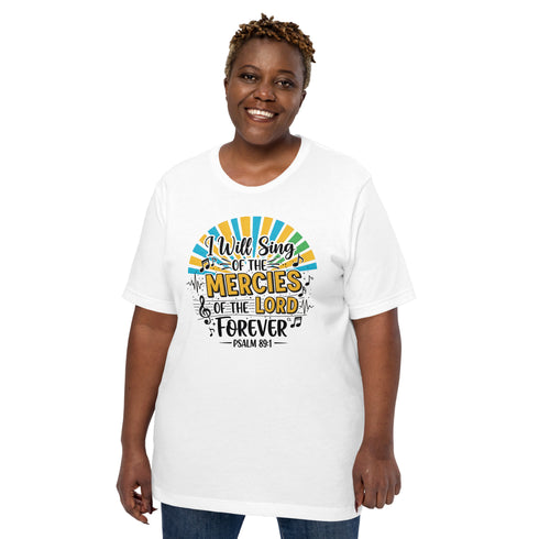 I will sing Psalm 89:1 womens Christian T-Shirt